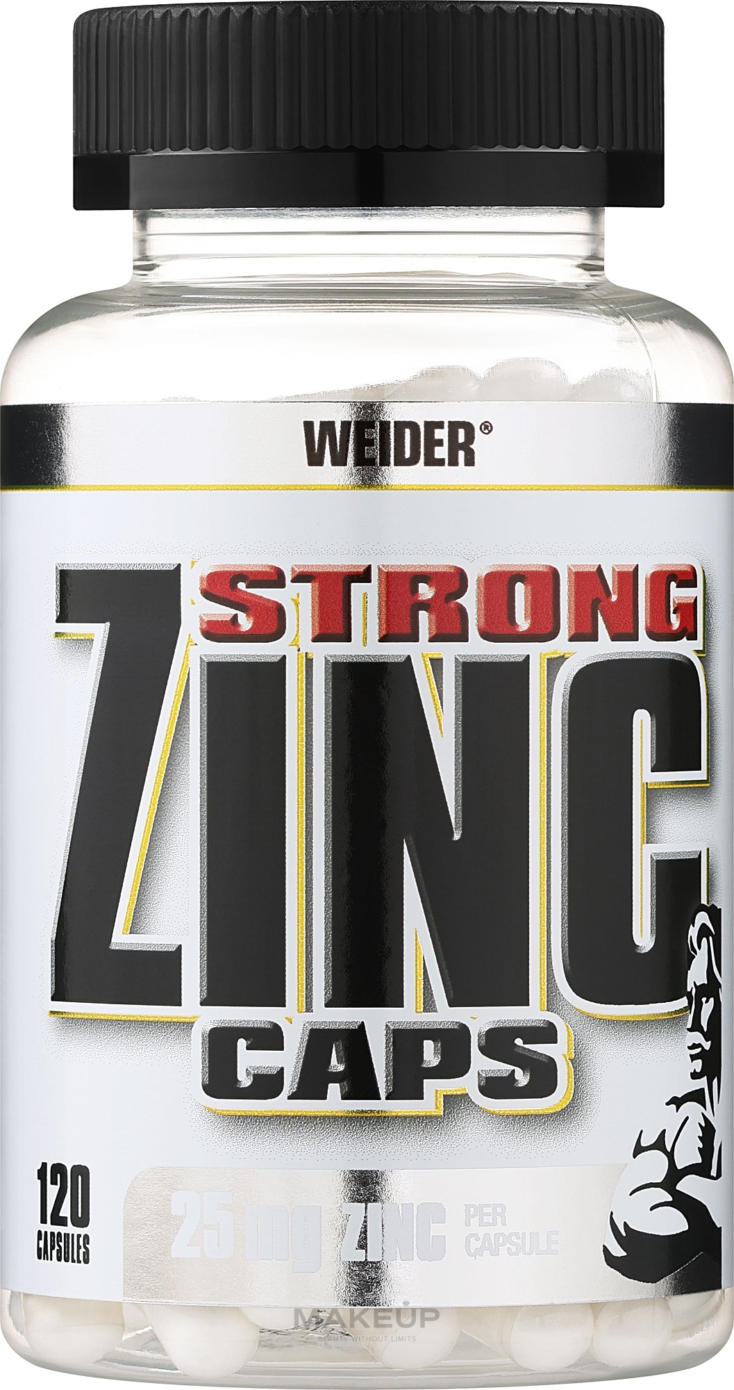 Пищевая добавка "Цитрат цинка" - Weider Strong Zinc Caps 25 Mg — фото 120шт