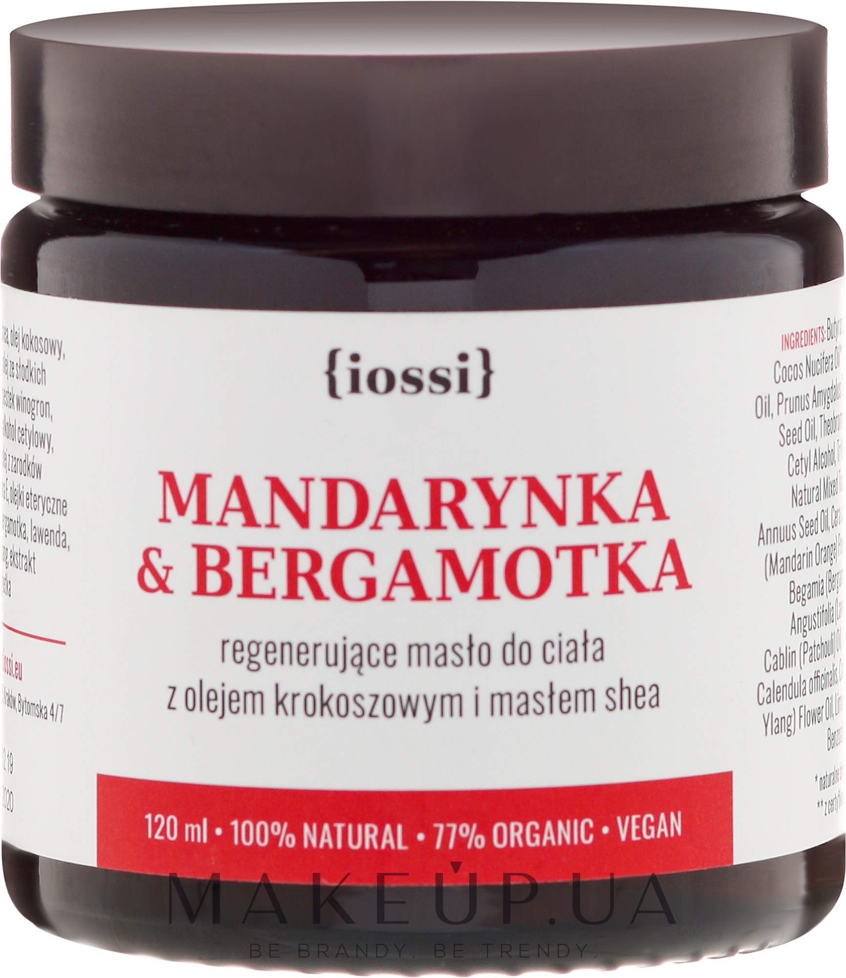 Відновлювальне масло для тіла "Мандарин і бергамот" - Iossi Regenerating Body Butter — фото 120ml
