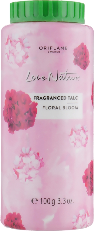 Парфюмированный тальк для тела "Цветочная фантазия" - Oriflame Love Nature Fragranced Talc Floral Bloom — фото N1
