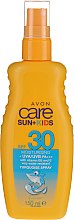 Водостійкий сонцезахисний лосьйон для дітей SPF 30 - Avon Care Sun+ Spray Kids — фото N1