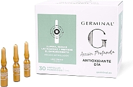 Антиоксидантні денні ампули для обличчя - Germinal Antioxidante Day Ampoules SPF 30 — фото N1