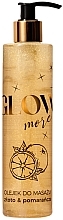 Золотое массажное масло с ароматом апельсина - Scandia Cosmetics Glow More — фото N1