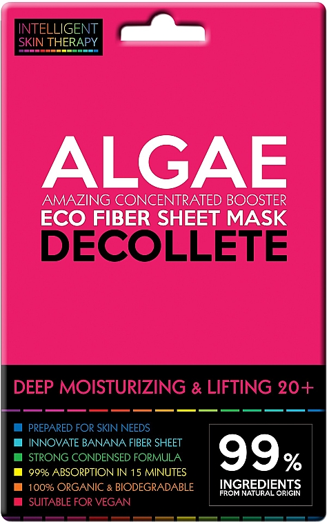 Экспресс-маска для зоны декольте - Beauty Face IST Deep Moisturizing & Lifting Decolette Mask Algae — фото N1