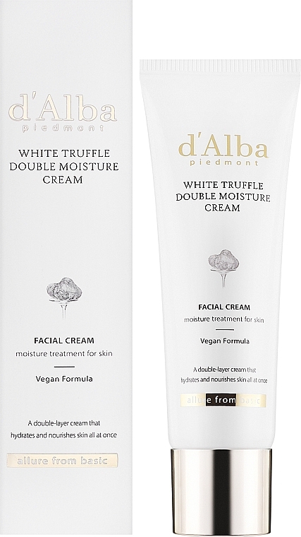 Антивіковий подвійний крем для обличчя - D'Alba White Truffle Double Moisture Cream — фото N2