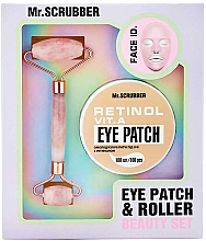 Духи, Парфюмерия, косметика Набор - Mr.Scrubber Eye Patch Retinol & Roller (eye/patch/100pcs + roller)