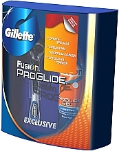 Духи, Парфюмерия, косметика Набор - Gillette Fusion ProGlide (shavegel/200ml + бритва)