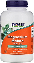 Минералы Магния малат, 1000 мг - Now Foods Magnesium Malate Tablets — фото N1