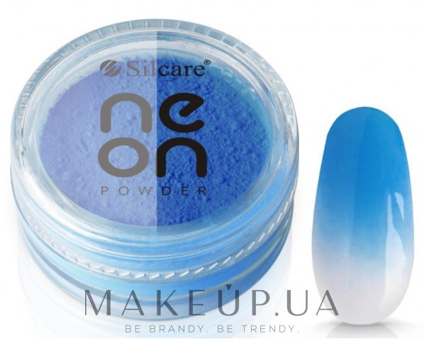 Пудра для нігтів - Silcare Neon Powder — фото Blue