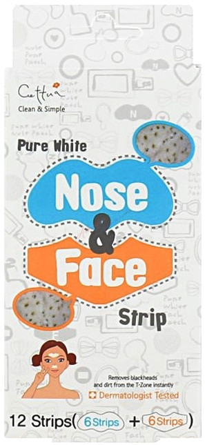 Очищающие полоски для лица - Cettua Nose & Face Strip — фото N1