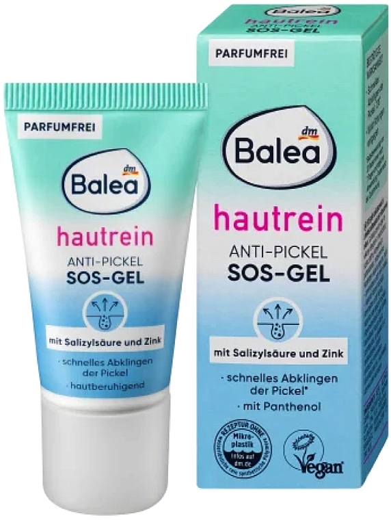 Антибактеріальний гель проти прищів - Balea Hautrein Anti-Pickel SOS-Gel