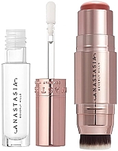 Парфумерія, косметика Набір - Anastasia Beverly Hills Kit Stick Blush & Mini Lipgloss Kit (blush/8g + lip/gloss/mini/3.1ml)