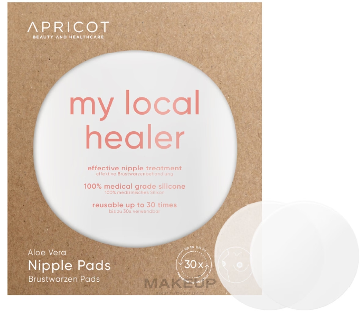 Apricot Nipple Pads Aloe Vera - Восстанавливающие накладки на соски с алое  вера: купить по лучшей цене в Украине | Makeup.ua