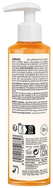 Гель для умывания с витамином С - Babaria Hyaluronic Acid Face Cleansing Gel — фото N2