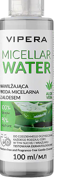Міцелярна вода для зняття макіяжу - Vipera Micellar Water Aloe Vera — фото N1