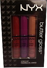 Духи, Парфюмерия, косметика Набор блесков для губ - NYX Professional Makeup Butter Gloss Set 6 (3xgloss/8ml)