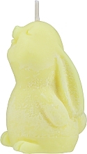 Декоративна свічка "Кролик" з ароматом брауні, жовта - KaWilamowski — фото N1