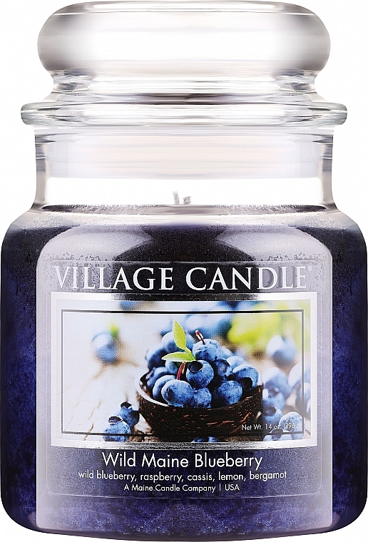 Ароматическая свеча в банке - Village Candle Wild Maine Blueberry — фото N2