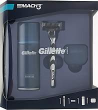 Духи, Парфюмерия, косметика УЦЕНКА Набор - Gillette Mach 3 (gel/75ml + razor + case) *