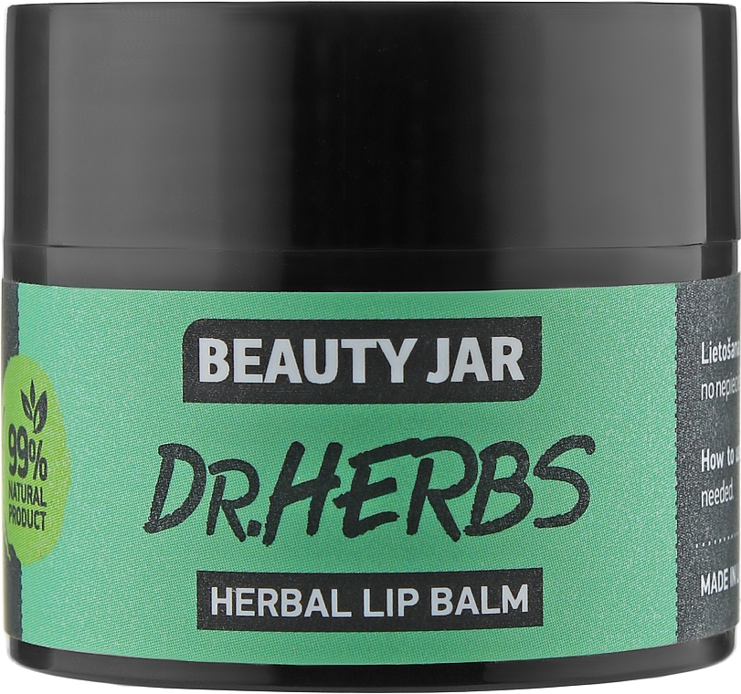 Бальзам для губ - Beauty Jar Dr.Herbs Herbal Lip Balm — фото N1