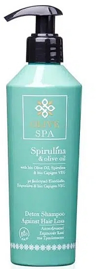 Детокс-шампунь проти випадіння волосся - Olive Spa Spirulina Detox Shampoo Against Hair Loss — фото N1