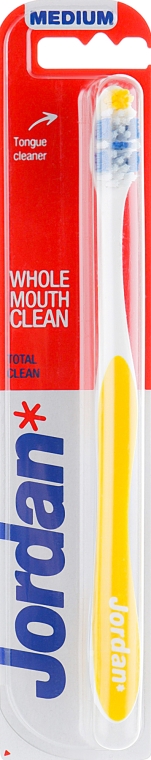 Зубна щітка, жовта - Jordan Total Clean — фото N1