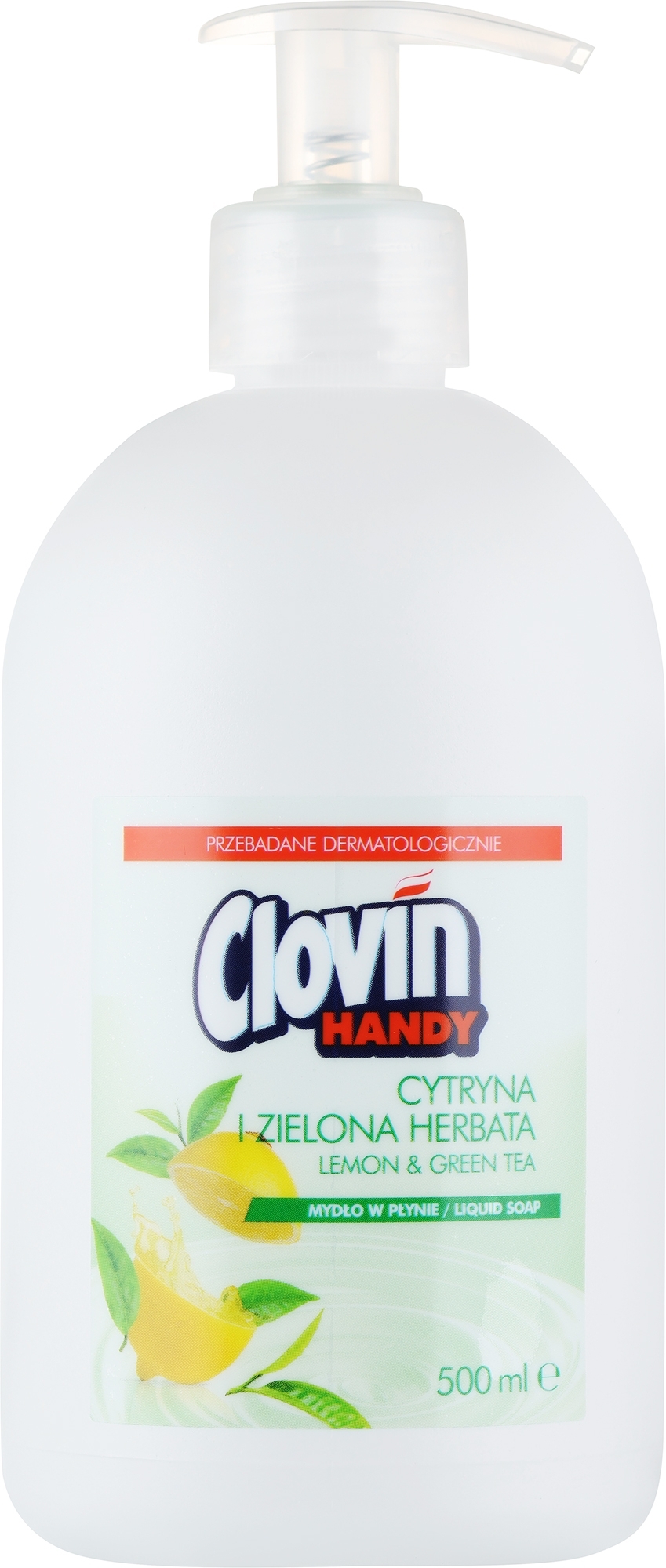 Мыло жидкое "Лимон и зеленый чай" - Clovin Clovin Handy Lemon & Green Tea Antibacterial Liquid Soap — фото 500ml