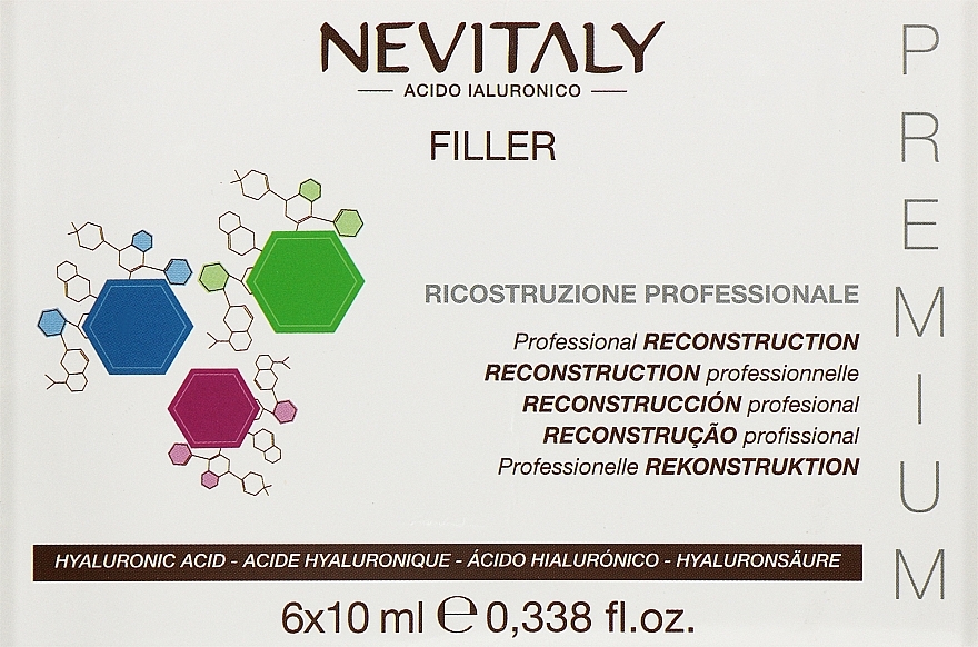 Филлер-ампула для реконструкции и восстановления волос - Nevitaly Ialo3 Intensive Filler — фото N1
