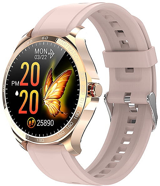 Смарт-годинник для жінок, золотисто-рожевий - Garett Smartwatch Women Maya — фото N3
