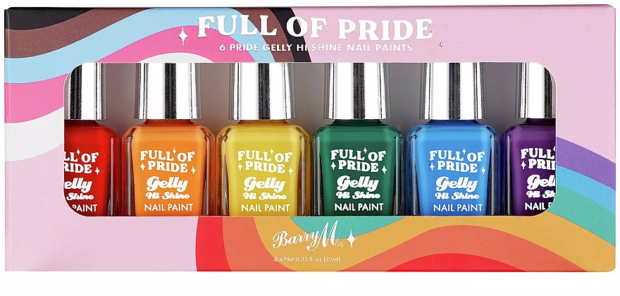 Barry M Full Of Pride Nail Paint Gift Set - Набір лаків для нігтів, 6 шт. — фото N1