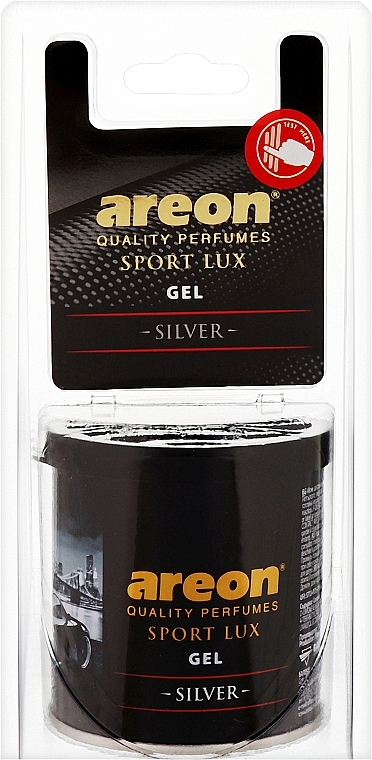 Ароматизований гель для повітря "Срібло" - Areon Gel Can Sport Lux Blister Silver — фото N1