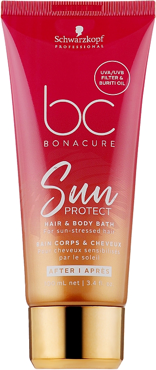 Шампунь для волосся і тіла - Schwarzkopf Professional Bonacure Sun Protect Hair & Body Bath — фото N1