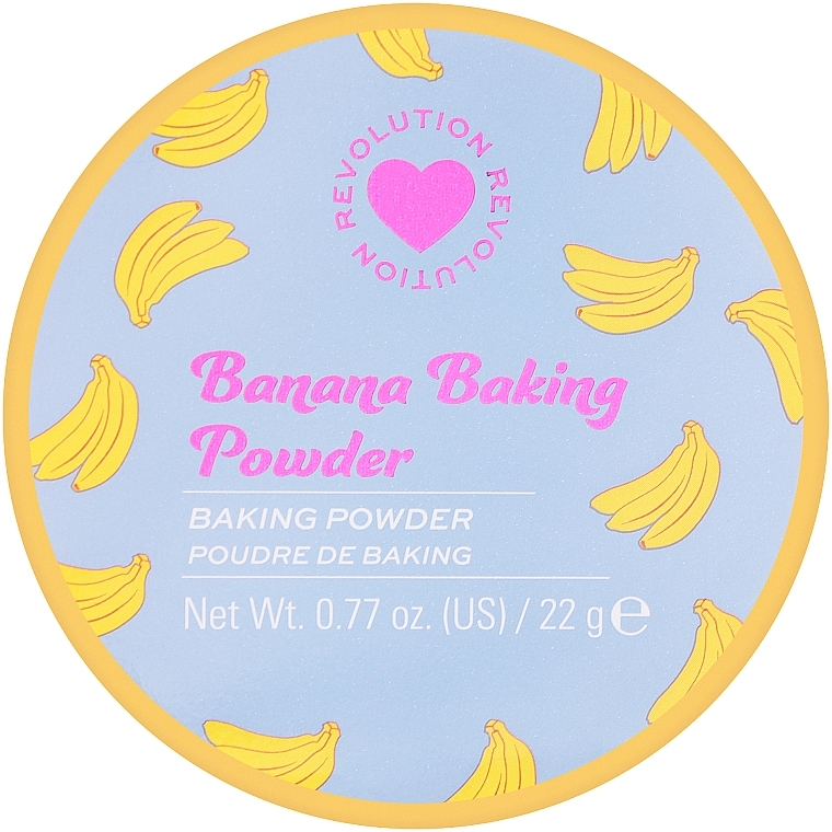 Рассыпчатая пудра для лица банановая - I Heart Revolution Loose Baking Powder Banana — фото N2