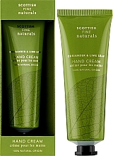 Крем для рук "Коріандр і листя лайма" - Scottish Fine Soaps Naturals Coriander & Lime Leaf Hand Cream Tuba — фото N2