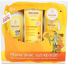 Парфумерія, косметика УЦЕНКА Набір "Мама знає, що краще" - Weleda Calendula Series (bath/200ml + cr/75ml + oil/200ml) *