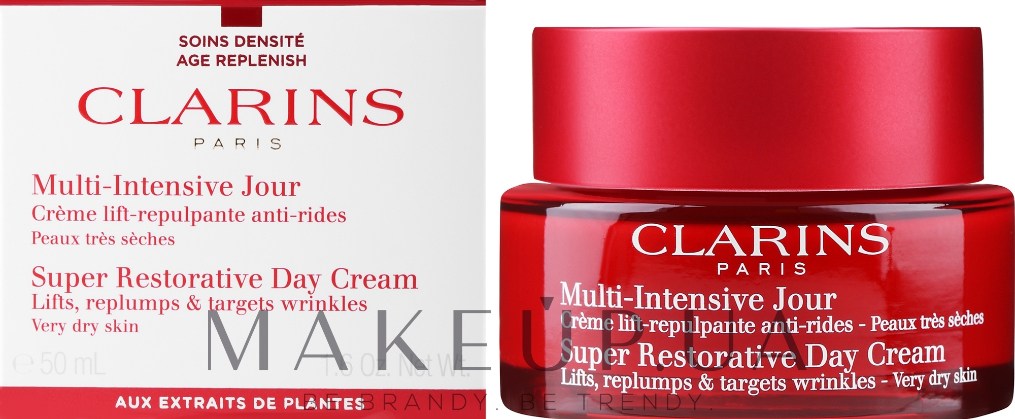 Крем для сухої шкіри обличчя, 50+ - Clarins Multi-Intensive Jour Super Restorative Day Cream — фото 50ml