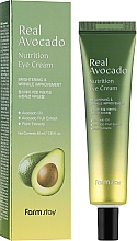 Живильний крем для повік з олією авокадо - FarmStay Real Avocado Nutrition Eye Cream — фото N2
