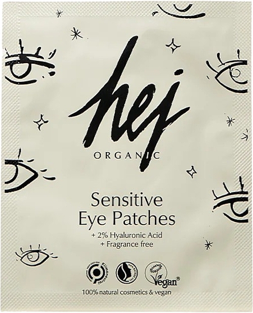 Патчи для чувствительной кожи вокруг глаз - Hej Organic Sensitive Eye Patches  — фото N1