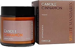 Аромасвеча "SPA-уход для кожи рук" - White Mandarin Candle Cinnamon — фото N2