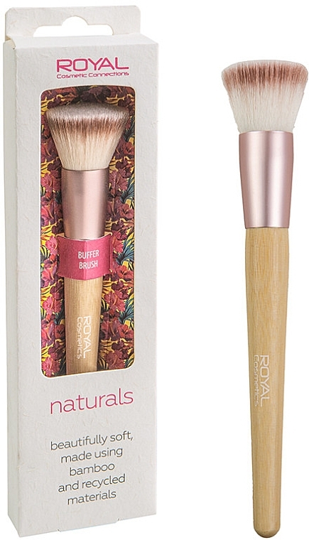 Пензель для макіяжу "Naturals" - Royal Cosmetics Naturals Buffer Brush — фото N1