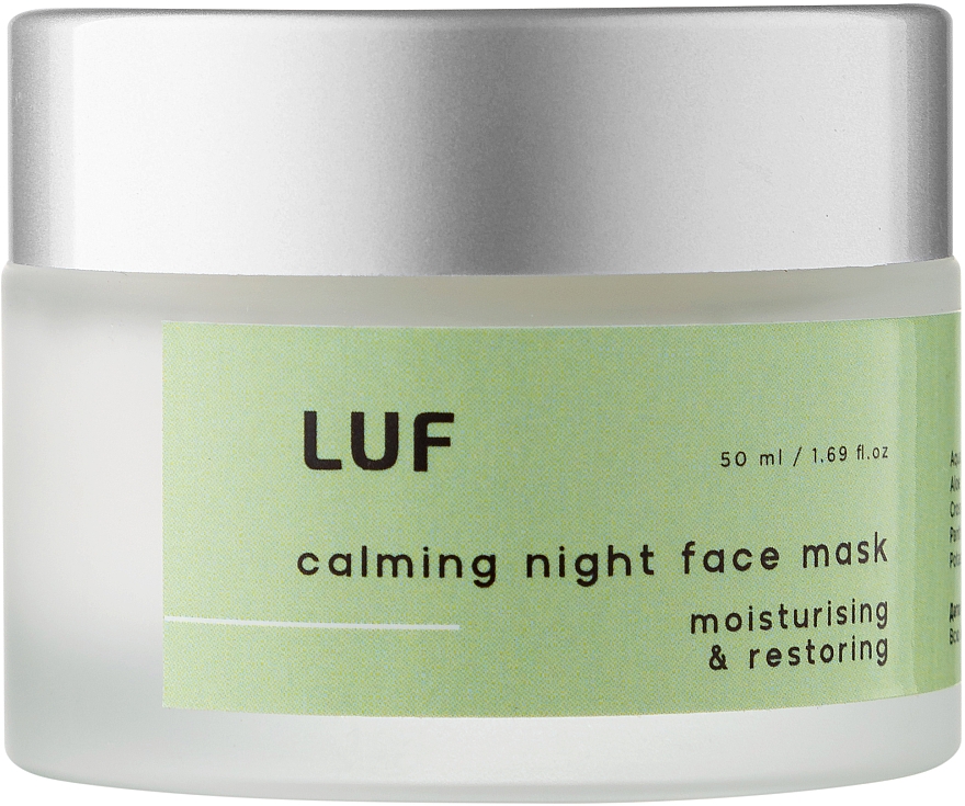 Успокаивающая ночная маска для лица с церамидами и пребиотиком - Luff Calming Night Face Mask