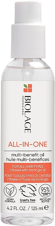 Мультифункціональна олійка для всіх типів волосся - Biolage All-In-One Multi-Benefit Oil — фото N1