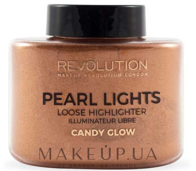 Розсипчастий хайлайтер для обличчя - Makeup Revolution Pearl Lights Loose Highlighter — фото Candy Glow