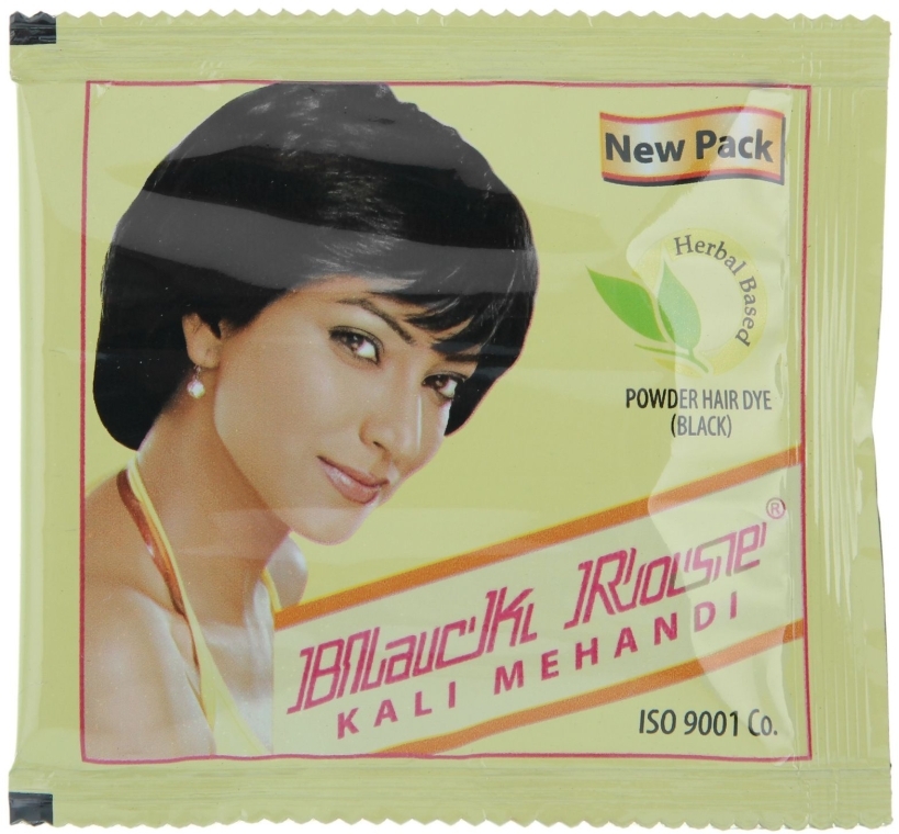 Фарба для волосся на основі хни - Black Rose Kali Mehandi Powder Hair Dye — фото N2