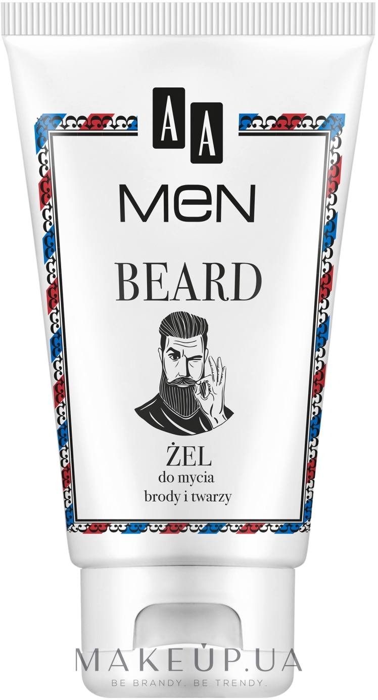 Гель для очищення бороди та обличчя - AA Cosmetics Men Beard Face Gel — фото 150ml