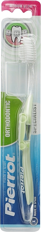 Зубна щітка ортодонтична, світло-салатова - Pierrot Orthodontic — фото N1