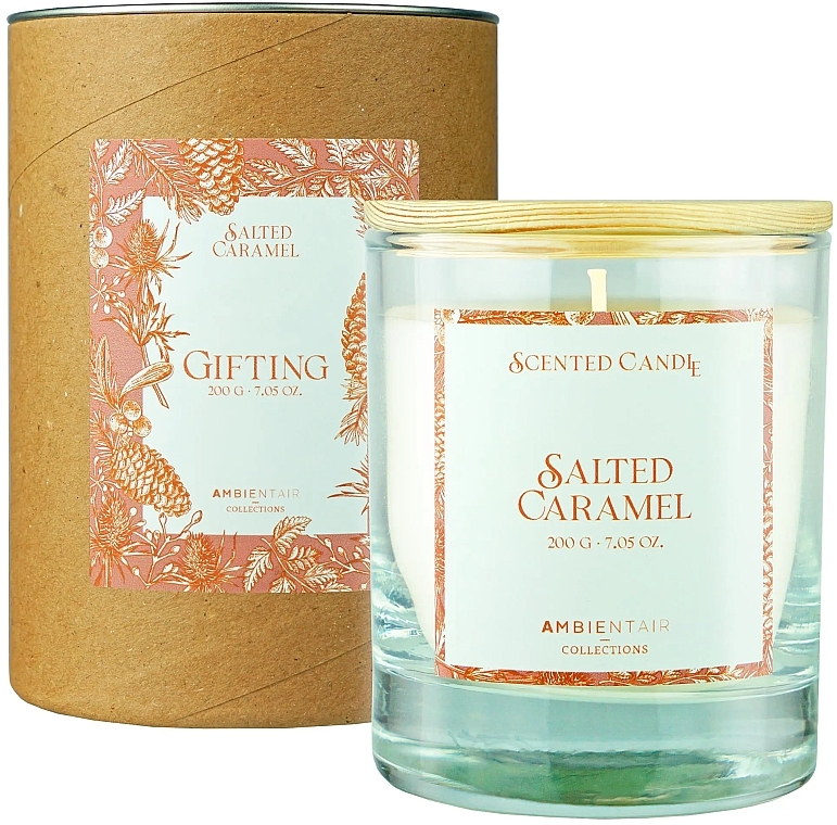 Ароматическая свеча "Salted Caramel" - Ambientair Gifting Scented Candle Special Edition — фото N1