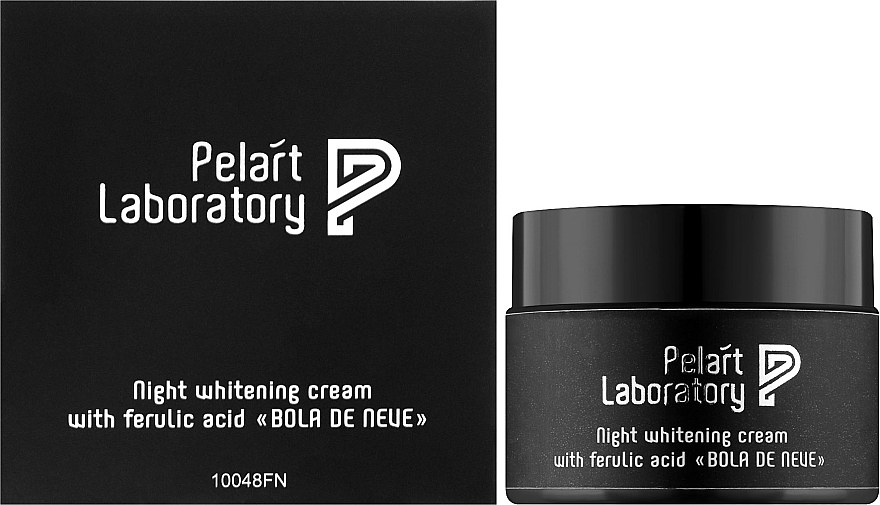 Нічний відбілювальний крем "Bola De Neve" з феруловою кислотою для обличчя - Pelart Laboratory Night Whitening Cream With Ferulic Acid — фото N2