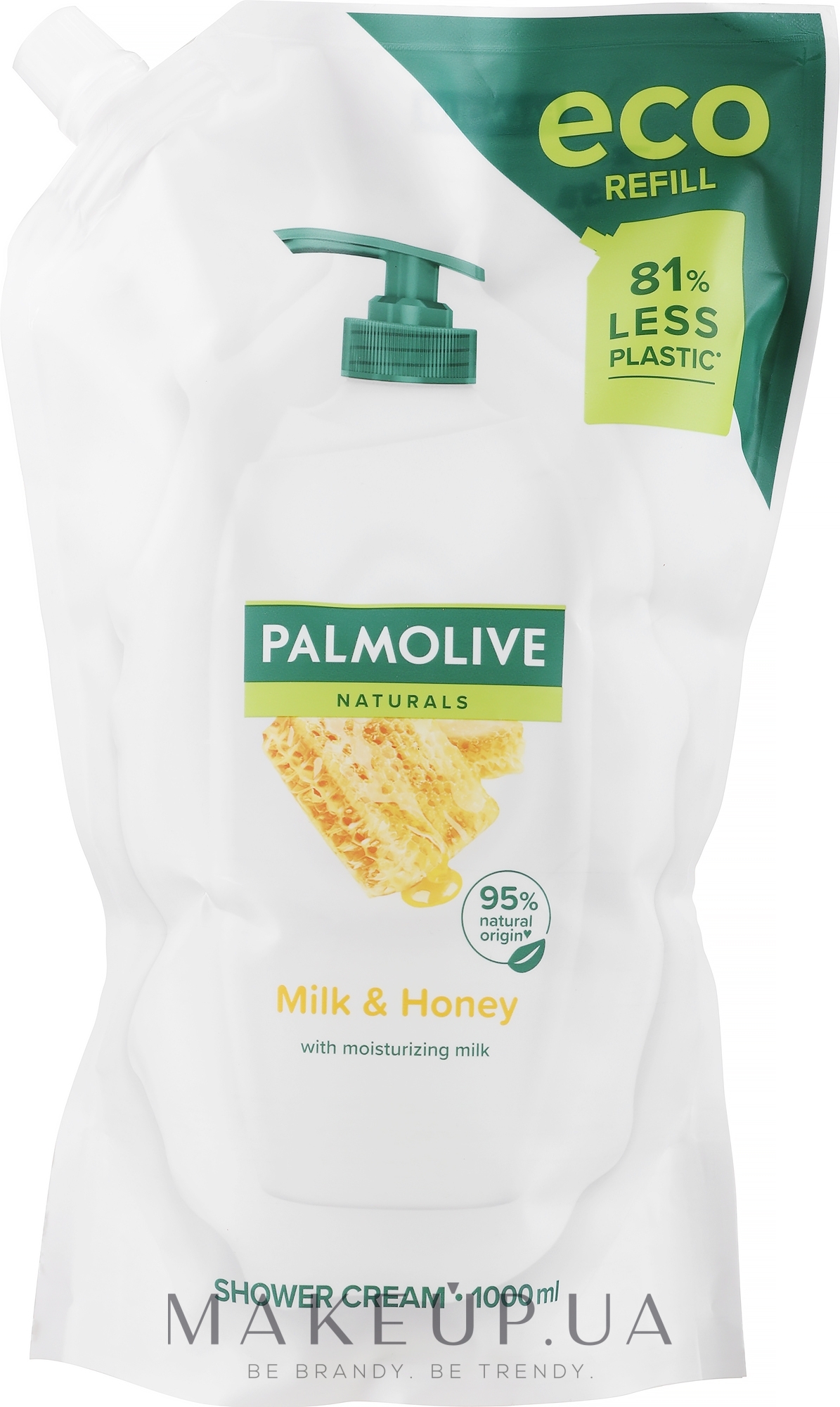 Жидкое мыло "Мед и Увлажняющее Молочко", в экономичной упаковке - Palmolive Naturel — фото 1000ml