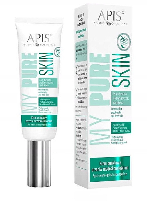 Точечный крем против несовершенств кожи - APIS Professional My Pure Skin Spot Cream Against Imperfections — фото N1