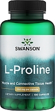 Харчова добавка "L-пролін", 500 мг - Swanson L-Proline 500 mg — фото N1